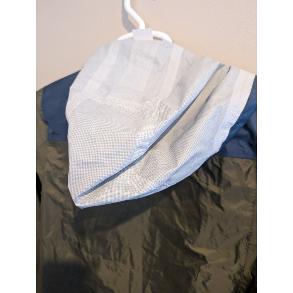 L.L. Bean Trail Model Rain Jacket Men's S Green Blue Tek Waterproof Hooded Nylon - Picture 11 of 11